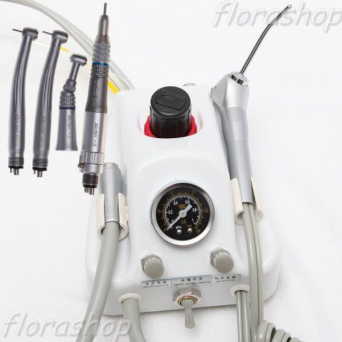 Dental portable turbine unit work with compressor+high &amp; low speed handpiece 4h for sale