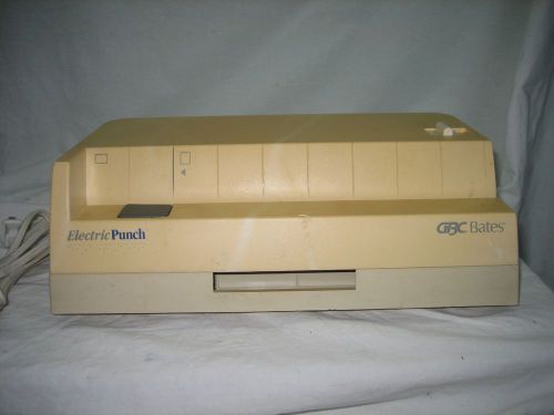 Gbc bates electric 3 or 2 hole paper punch 32-20 xerox swingline panasonic dell for sale