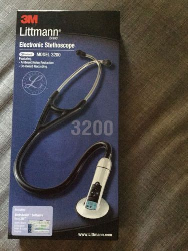 3M Littmann 3200 Electronic Stethoscope Black qitrh BLUETOOTH Sale