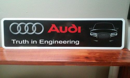 Audi metal sign 6&#034; x 24&#034; full color