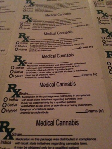 100 medical marijuana labels weed mmj
