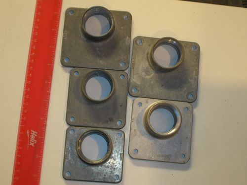 Misc. 1 1/4 inch hub for meters, used w/o screws(Lot of 5)