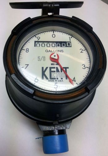 Kent C700 MKH 4465 Flow Meter with lid 5/8&#034;x 3/4&#034; with registration in gallons