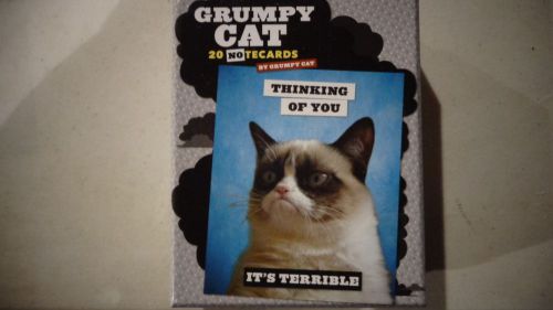 Grumpy Cat 20 Notecards