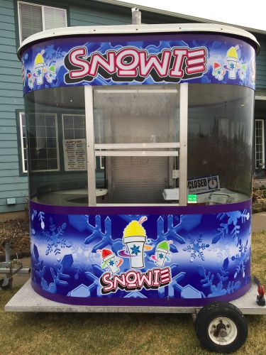 Snowie 8x5&#039; Building Concession Trailer Snow Cone Shaved Shave Ice