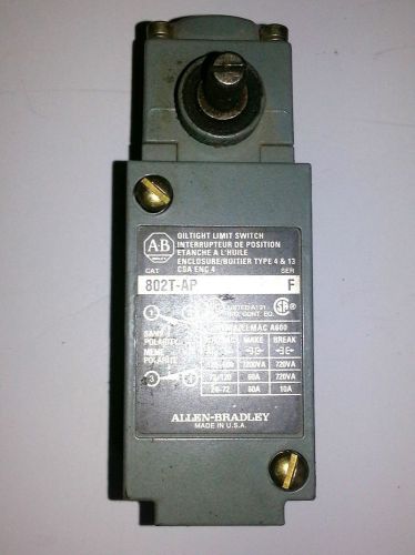 AB Allen Bradley 802T-AP Plug-in Limit Switch Oiltight Series F