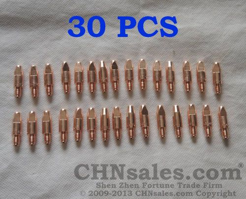 FORTUNEWELD 30 PCS M6x1.0x28mm Contact Tip for MB-24KD  MIG/MAG Welding Torch