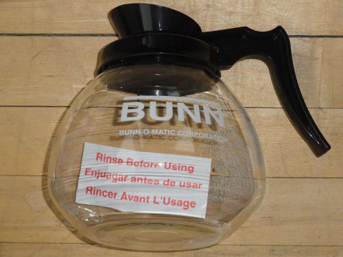 Bunn BLK 12 Cup Commercial Coffee Pot Carafe Decanter * Black Top &amp; Handle