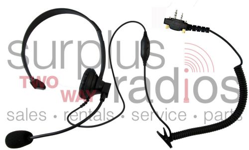 Headset with ptt for icom 2 pin radios f11 f21 f24 f14 f4011 f3011 f4001 f3001 for sale