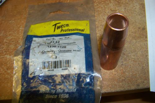 New tweco 23-62 self insulated mig welder nozzle for sale