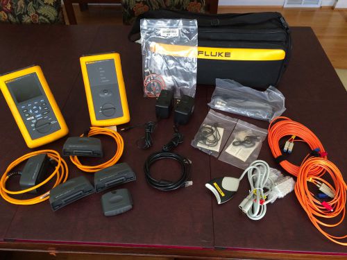 Fluke dsp-4100 cable analyzer with smart remote,batteries, modules and carry bag for sale