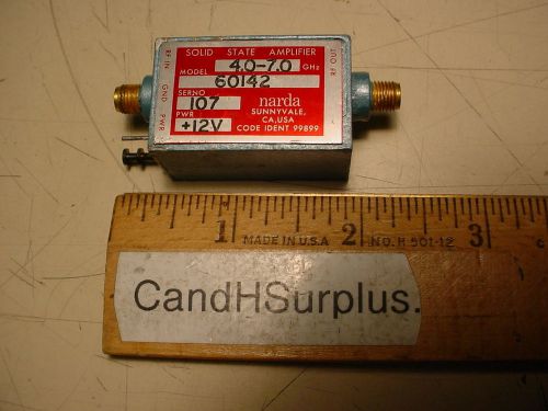 Narda solid state amplifier # 60142  4.0-7.0 GHz