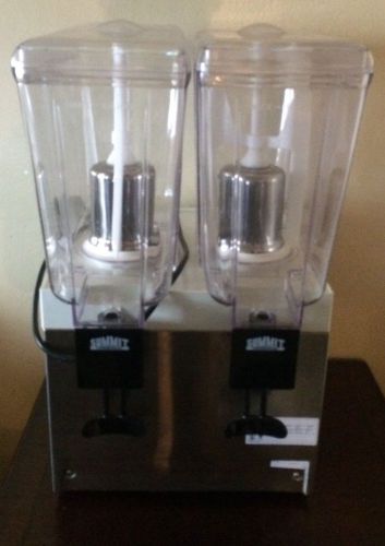 Summit bbs2 nsf commercial ss dual tank juice dispenser w/ embraco compressor! for sale