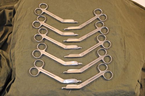 LOT OF 10 BANDAGE SCISSORS - 5.5 INCH LENGTH - STAINLESS  STEEL - EMS - SURGICAL