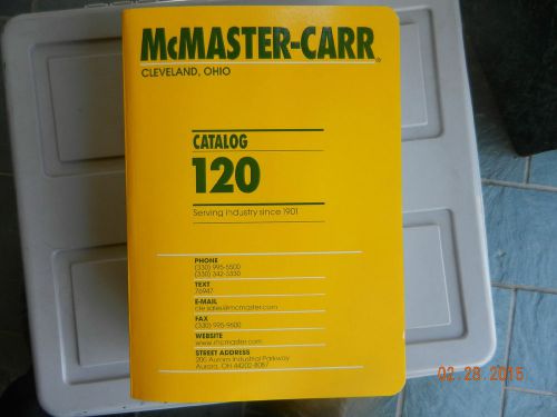 McMaster-Carr Catalog #120 New Condition