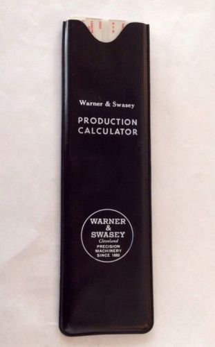 Vintage Warner &amp; Swasey production Calculator