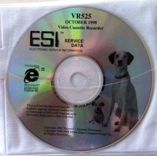 VR525 ESI Electronic Service Data CD