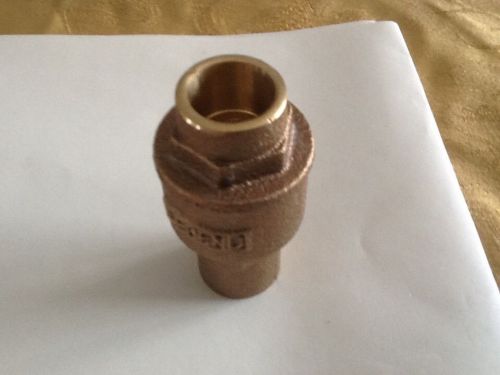 Spring loaded vertical check valve1/2 inch sweat