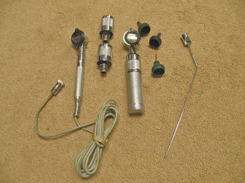 Vintage Used Welch Allyn Otoscope with Extra Heads and Transilluminators