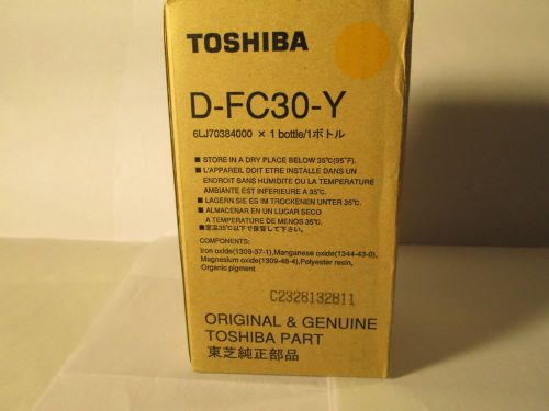 1 Genuine Toshiba D-FC30-Y DFC30Y Yellow developer p/n 6LJ70384000