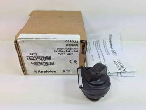 NEW! APPLETON / ATEX / ATX SELECTOR SWITCH MODULE 098323 98323 2 POSITION