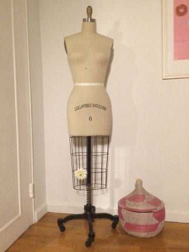 Professional Female Working Dress form, Mannequin Half body Size 6, w/Hip+Arm