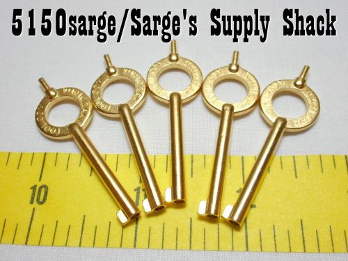 (5 pieces) GOLD plated handcuff keys. By Zak Tool.Fits all regular cuffs(LC1)