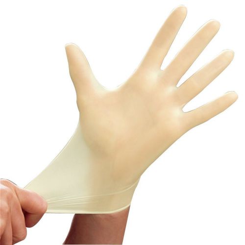 Gloves vinyl powder &amp; latex free disposable exam home office work sterex l for sale