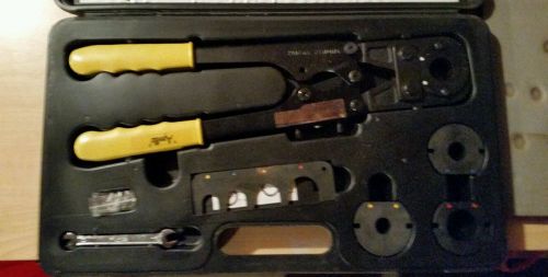 Apollo pex crimp tool set original black case - 3/8&#034;, 1/2&#034;, 3/4&#034;, 1&#034; crimpers! for sale