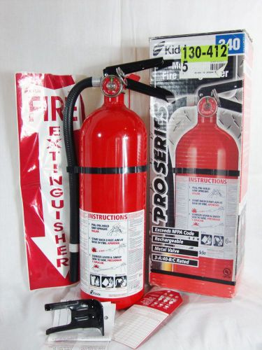 Complete kit kidde fire extinguisher pro series 340 rechargeable abc for sale