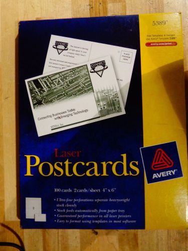 Laser Postcards Avery 100cds 4in x 6in