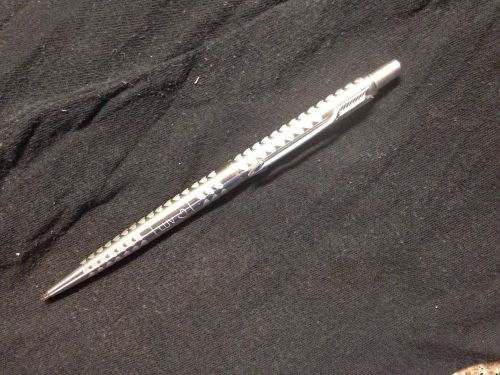 Parker Luv W Haerts  Pattern Rare Stainless Steel Clicker  Pencil UK