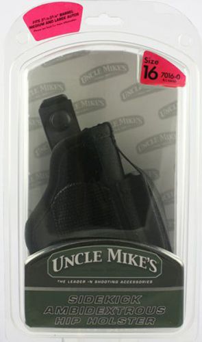 UM7016-0 Uncle Mike&#039;s Hip Holster 3.25-3.75&#034; Medium Auto Ambidextrous