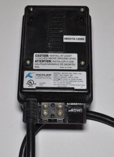 Kichler Lighting 15554 BK DA-60-12W-1HL 08G419-12265 Outdoor Transformer Switch