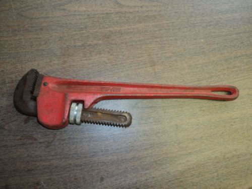 VINTAGE SERVESS 18 Inch ADJUSTABLE Pipe Wrench - GV5