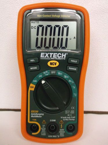 New extech ex330 digital multimeter 12 functions 4000 counts new (b21) for sale