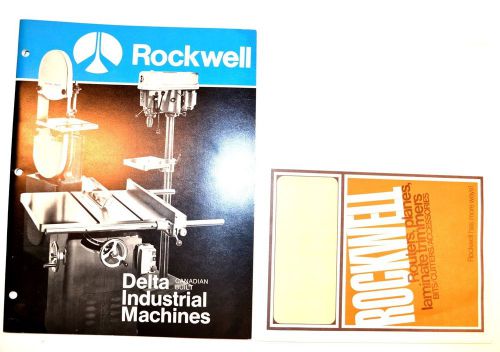CANADIAN BUILT DELTA INDUSTRIAL MACHINES Catalog  1974 &amp; POWERTOOL  1969 #RR22
