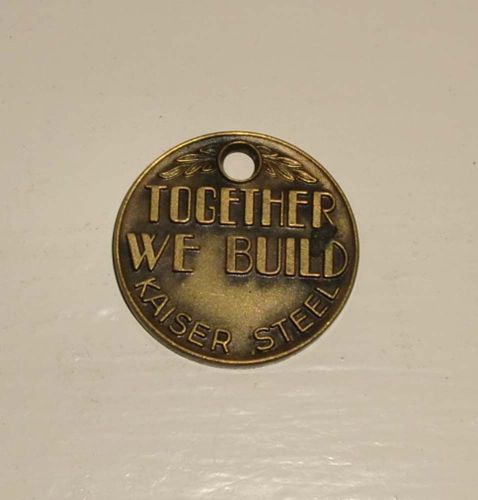 KAISER Steel Together We Build #1 Medal Pendant Medallion
