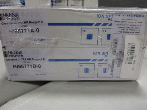 Hanna hi95771 chlorine ultra hr reagents ion specific meter 600 test set for sale