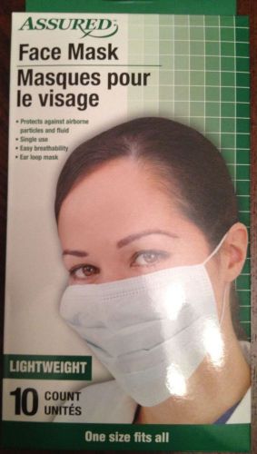 Lot of 30 Surgical Medical Face Mouth Nose Mask White 3 ply Flu Dust Protection