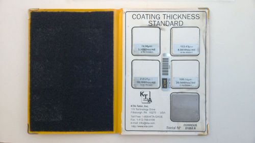 Coating thickness standard test blocks (3,6,10,20 mil)  kta-certified for sale