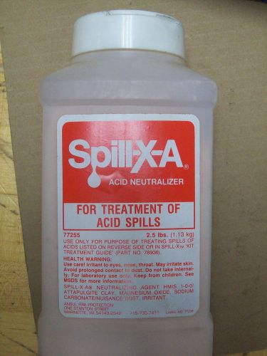 SPILL-X-A ACID NEUTRALIZER FOR TREATMENT OF ACID SPILLS