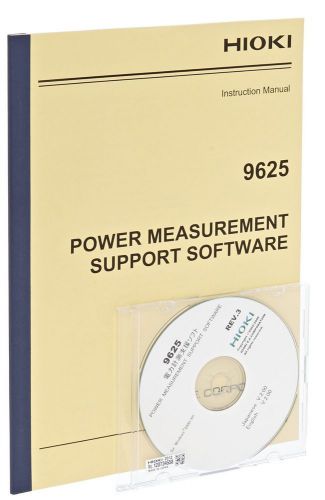 NEW Hioki 9625 Power Measurement Support Software for Clamp-On Power HiTester