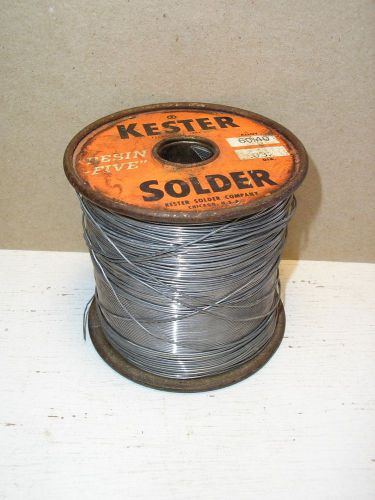 4 lb. Roll KESTER “Resin Five” 60/40 Solder Wire .032” Dia.