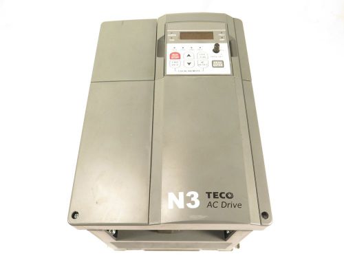 USED TECO DRIVE VFD VARIABLE FREQUENCY N3-207-C 3PH 7,5HP/5.5KW 26A 200-240V