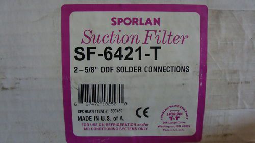 SPORLAN CATCH ALL SUCTION FILTER SF-6421-T 2-5/8&#034; ODF