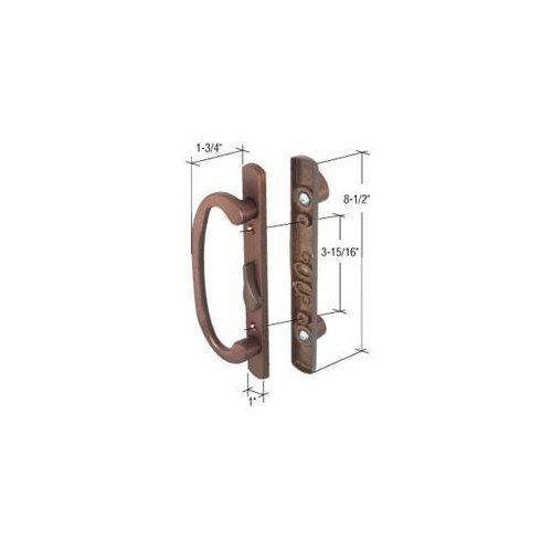 Crl bronze 8-1/2&#034; mortise - style handle sliding glass door patio slider for sale