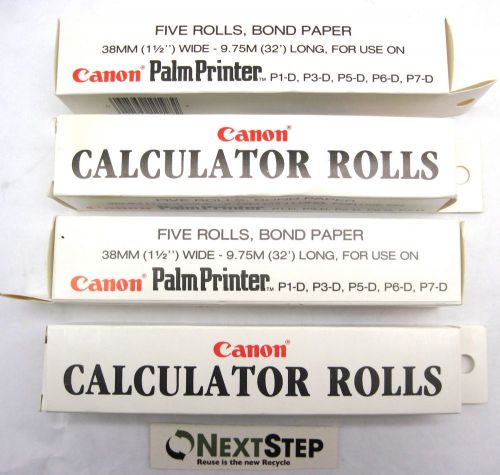 4 Packs (20) Rolls of Canon Palm Printer Paper 1.5&#034;x32&#039; P3-D P5-D P6-D P7-D