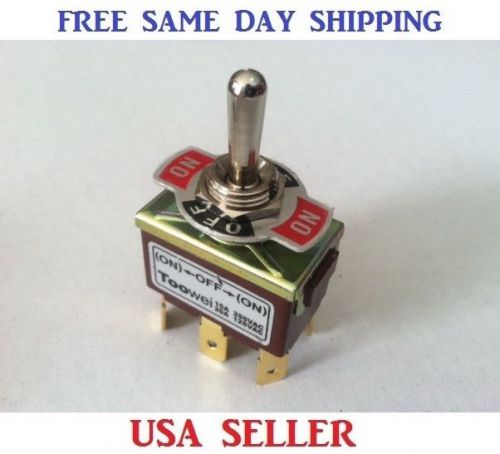 Momentary ~ Double Pole Double Throw ~ 6 PIN (on-off-on) DPDT Rocker Switch 20A