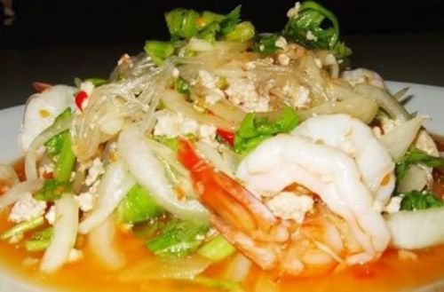 Glass Noodle,Pork,Nut Spicy Salad ( Yum Woon Sen ) - Recipe Meal / Food